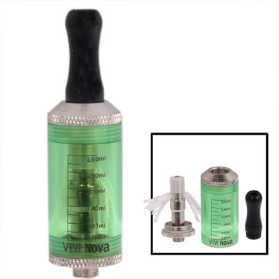 CE9 5ML Cotton-free Detachable E-Cigarette Atomizer with A Scale (Green) - Click Image to Close